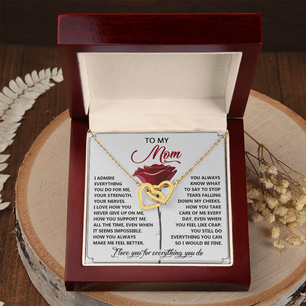 To My Mom Necklace, Jewelry Mother Day Gift, I Love My Mom Necklace, Gifts For Mexican Moms, Birthday Gift Boyfriends Mom