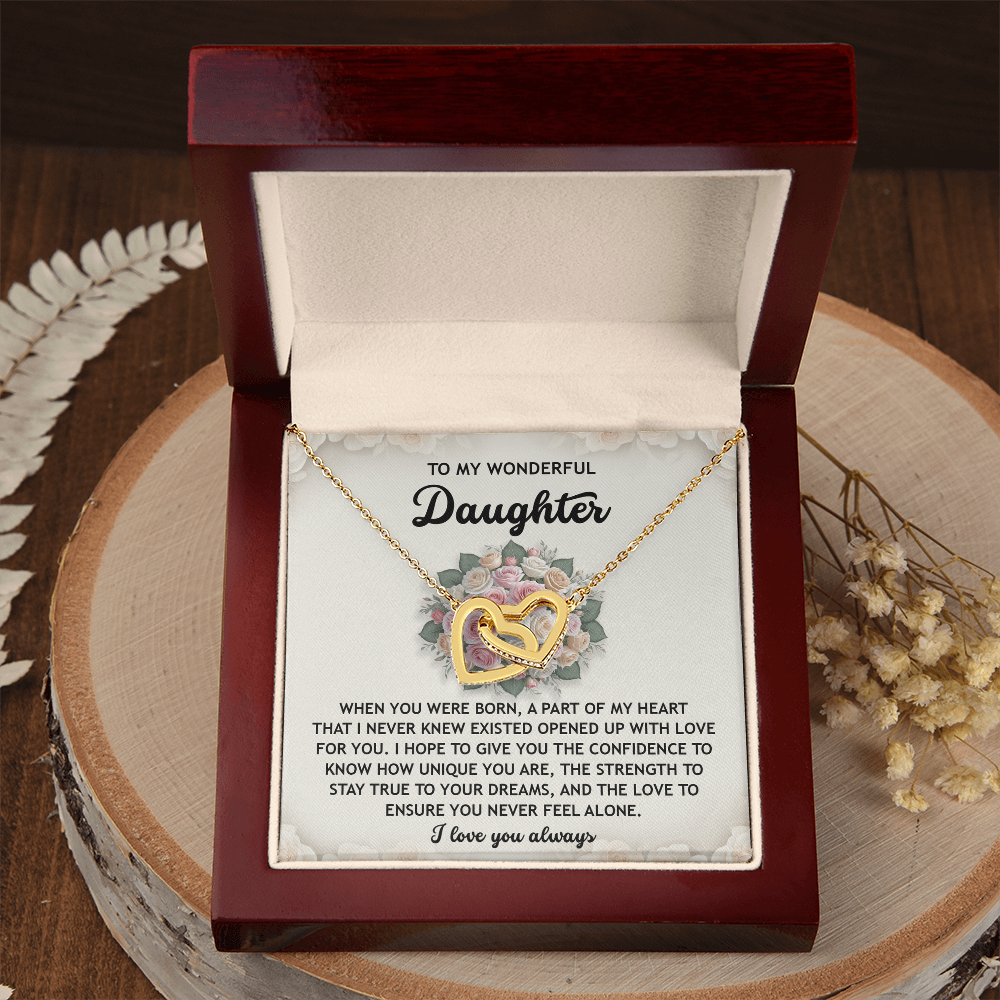 To My Wonderful Daughter Necklace, To My Daughter From Mom, Valentines Day Gifts For Daughter, Gifts For My Daughter