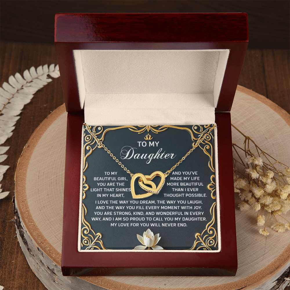 To My Daughter Necklace, Jewelry For Daughter From Mom, Graduation Gift For Daughter, To My Daughter Necklace From Mom