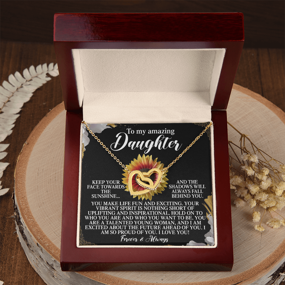 To My Amazing Daughter Necklace, Daughter Necklaces From Mom, Daughter Birthday Gifts From Mom, Daughter Necklace From Mom And Dad