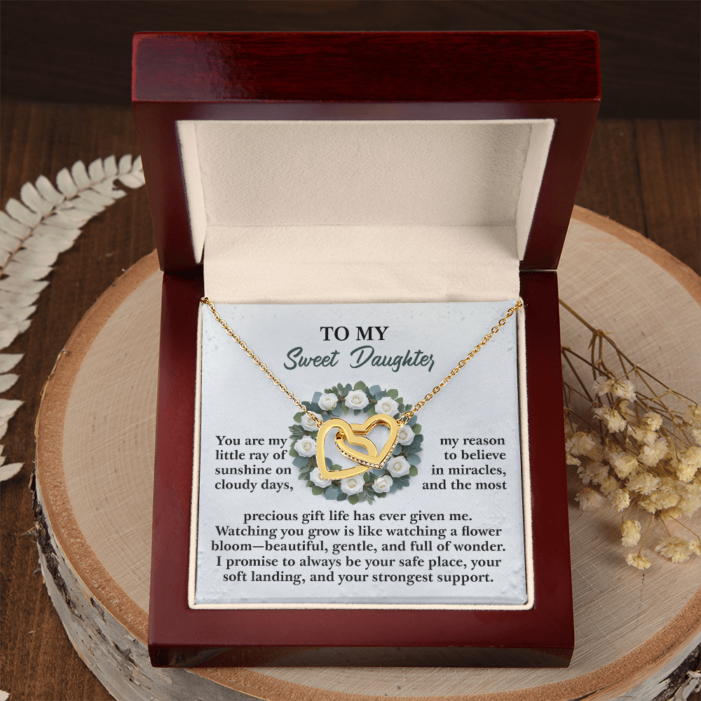 To My Sweet Daughter Necklace, Daughter Birthday Card From Mom, Birthday Gifts For Adult Daughter, Daughter Gifts From Mom Unique