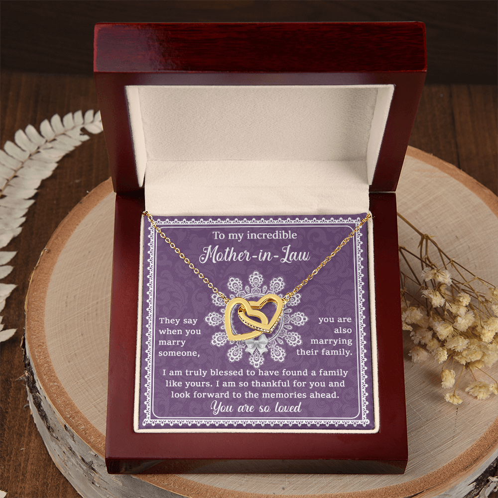 To My Partner's Mom Necklace, To My Mother In Law On My Wedding Day, Things For Mother In Laws, Sentimental Gifts For Mother In Law