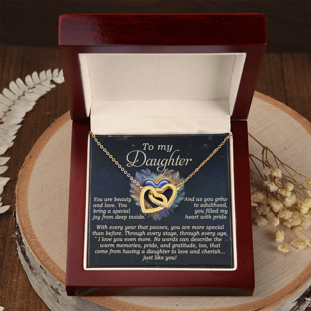 To My Daughter Necklace, For My Daughter From Dad, Daughter Gift From Dad, Daughter Necklaces From Mom