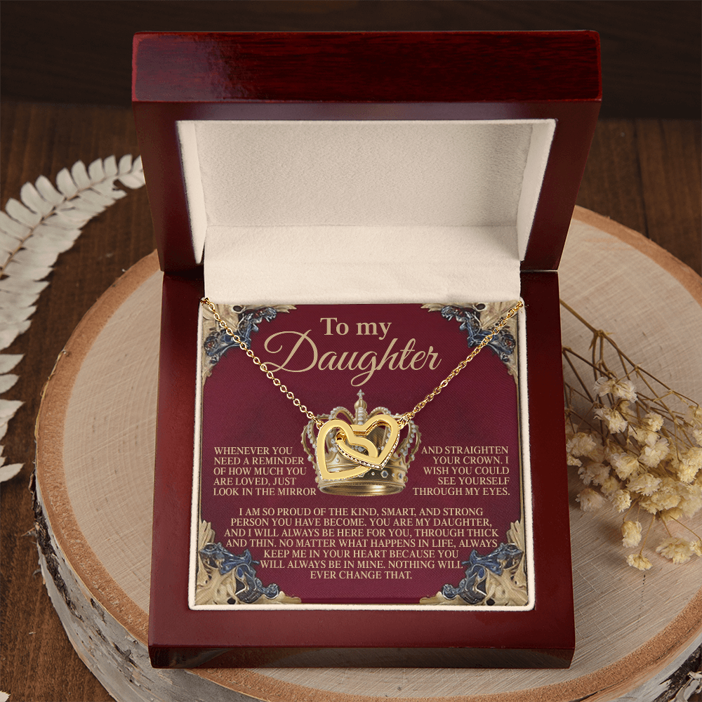 To My Daughter Necklace, Daughter Gifts From Both Parents, Valentine Gift To Daughter From Dad, To My Badass Daughter Necklace From Mom