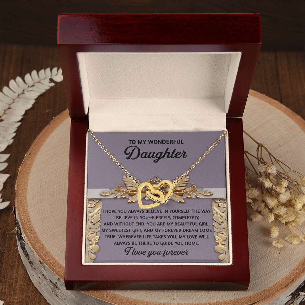 To My Wonderful Daughter Necklace, Matching Necklaces For Mom And Daughter, Gifts For Adult Daughter, Gifts For Adult Daughter From Mom