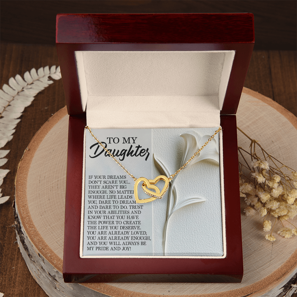 To My Daughter Necklace, Necklace For Daughter From Mom, Graduation Gift For Daughter, Necklace For My Daughter