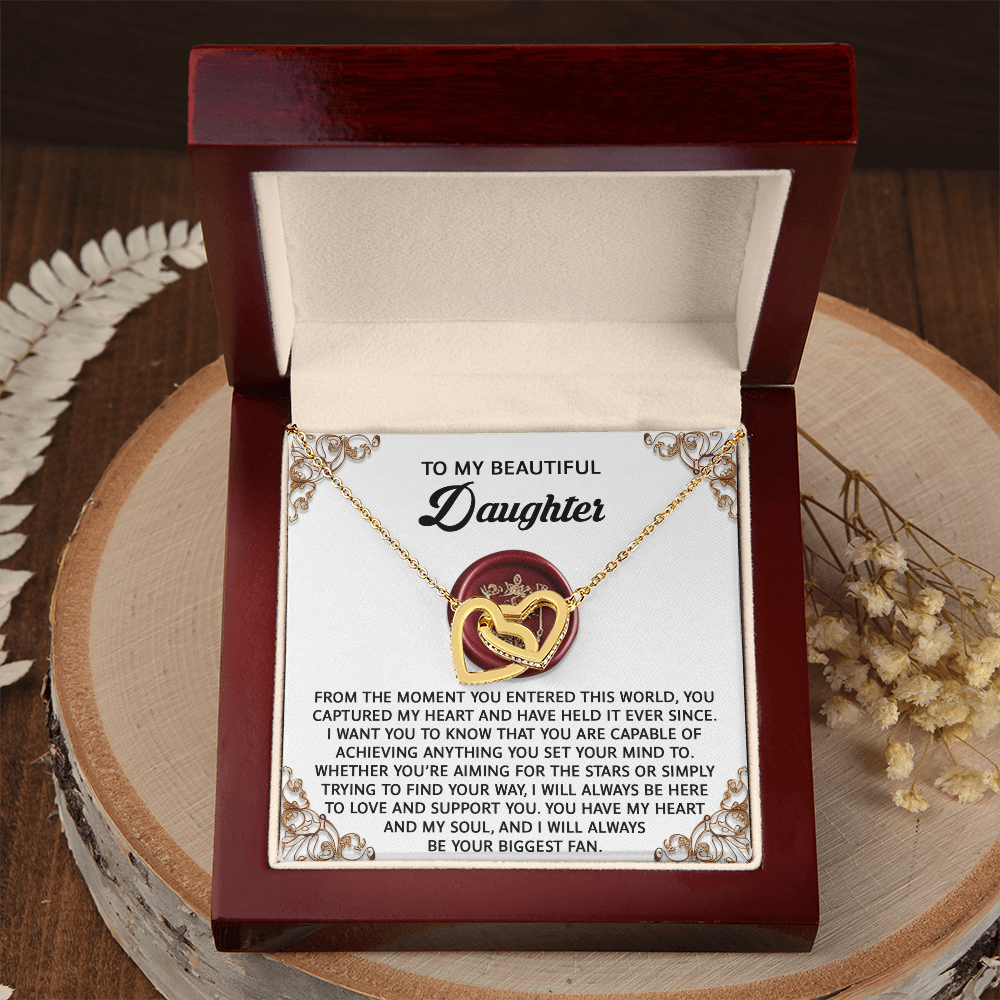 To My Beautiful Daughter Necklace, Necklace For My Daughter, Gifts For Daughter From Dad, Daughter Necklace From Mom