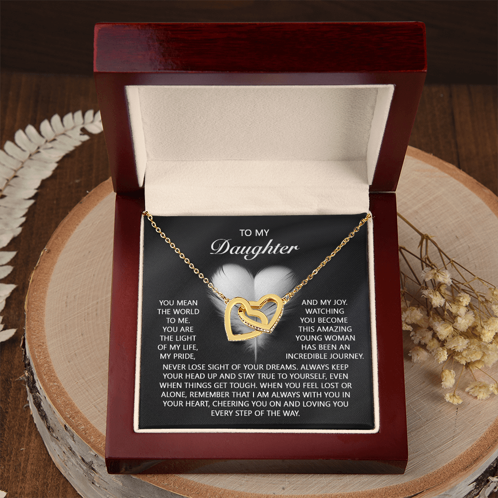 To My Daughter Necklace, To My Daughter From Dad, Birthday Gift For Adult Daughter, Daughter Necklace From Mom And Dad