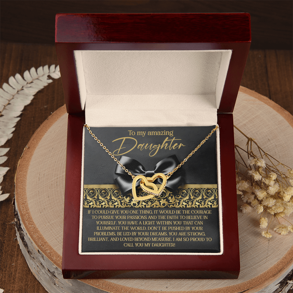 To My Amazing Daughter Necklace, Mother Daughter Necklace Gold, Gifts For Daughter From Dad, Matching Necklaces For Mom And Daughter