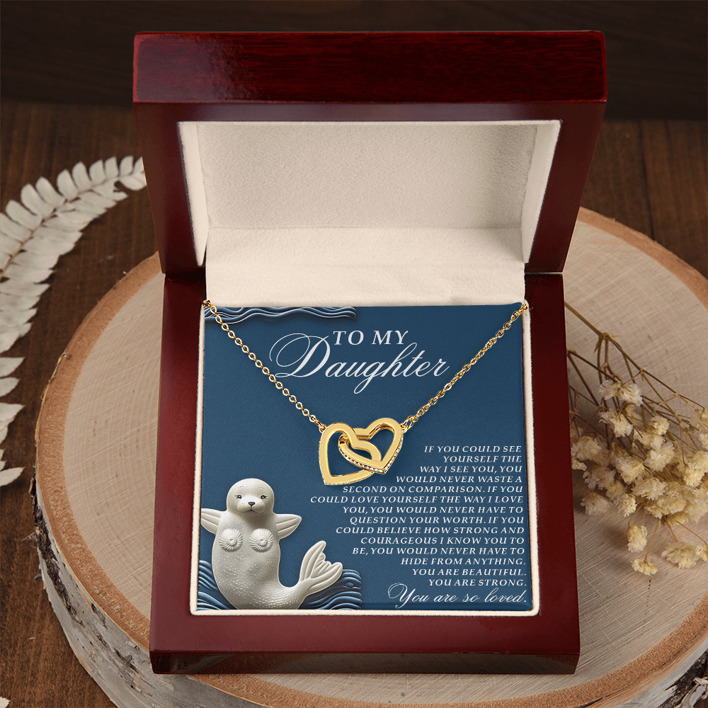 To My Daughter Necklace, Daughter Necklace From Dad, Birthday Gifts For Adult Daughter, Daughter Jewelry From Mom