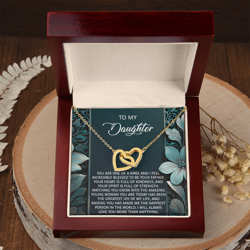 To My Daughter Necklace, Dad And Daughter Necklaces, Daughter Birthday Gifts From Mom, For My Daughter From Dad