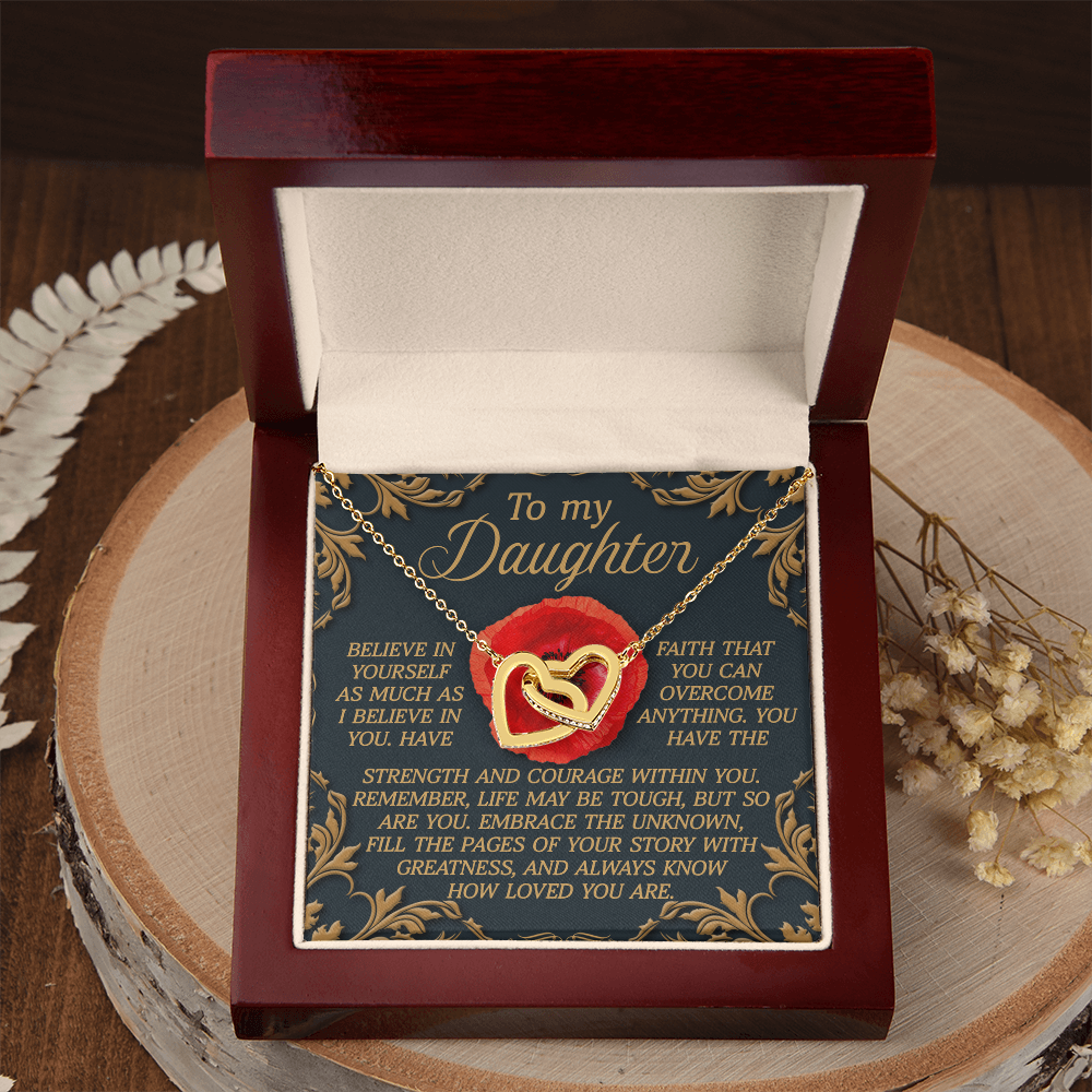 To My Daughter Necklace, Birthday Card For Adult Daughter, Adult Daughter Birthday Gifts, Bonus Daughter Gifts Unique