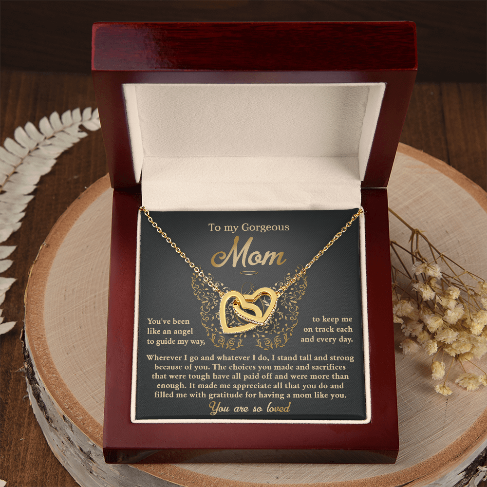 To My Gorgeous Mom Necklace, Xmas Gift For Mom From Son, Mothers Day Gifts For Mom Spanish, Jewelry Mom From Daughter