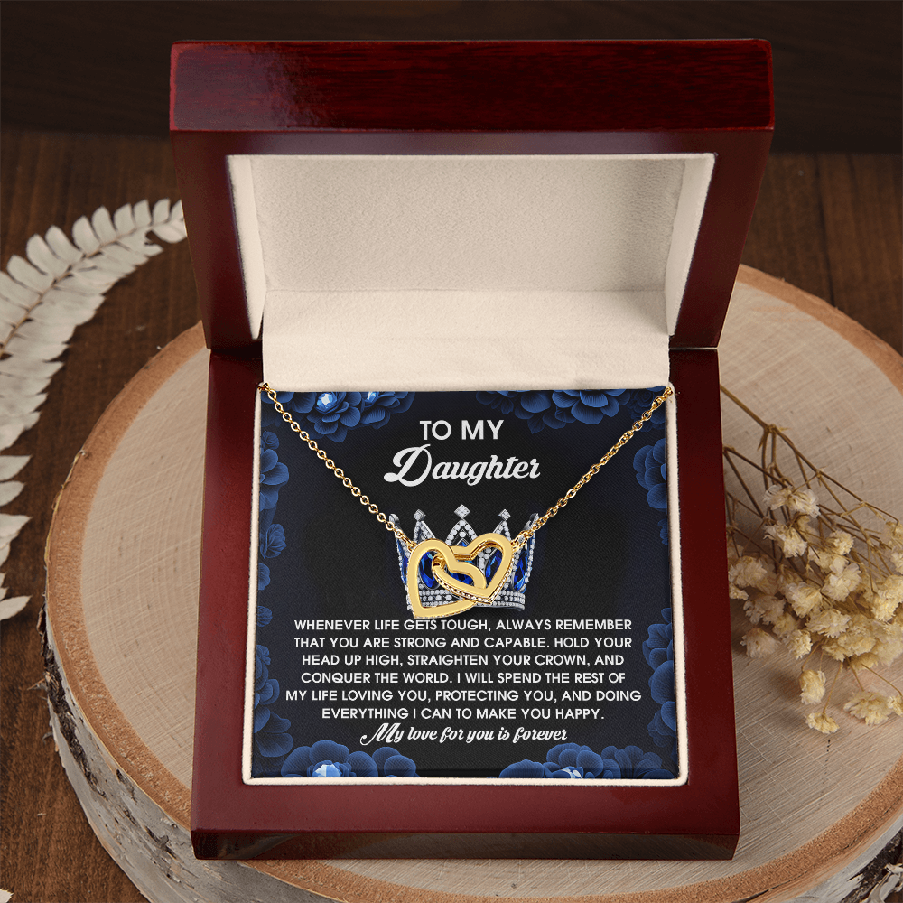 To My Daughter Necklace, Daughter Birthday Card From Mom, Gifts For Daughter From Mom, Necklace For Daughter From Dad
