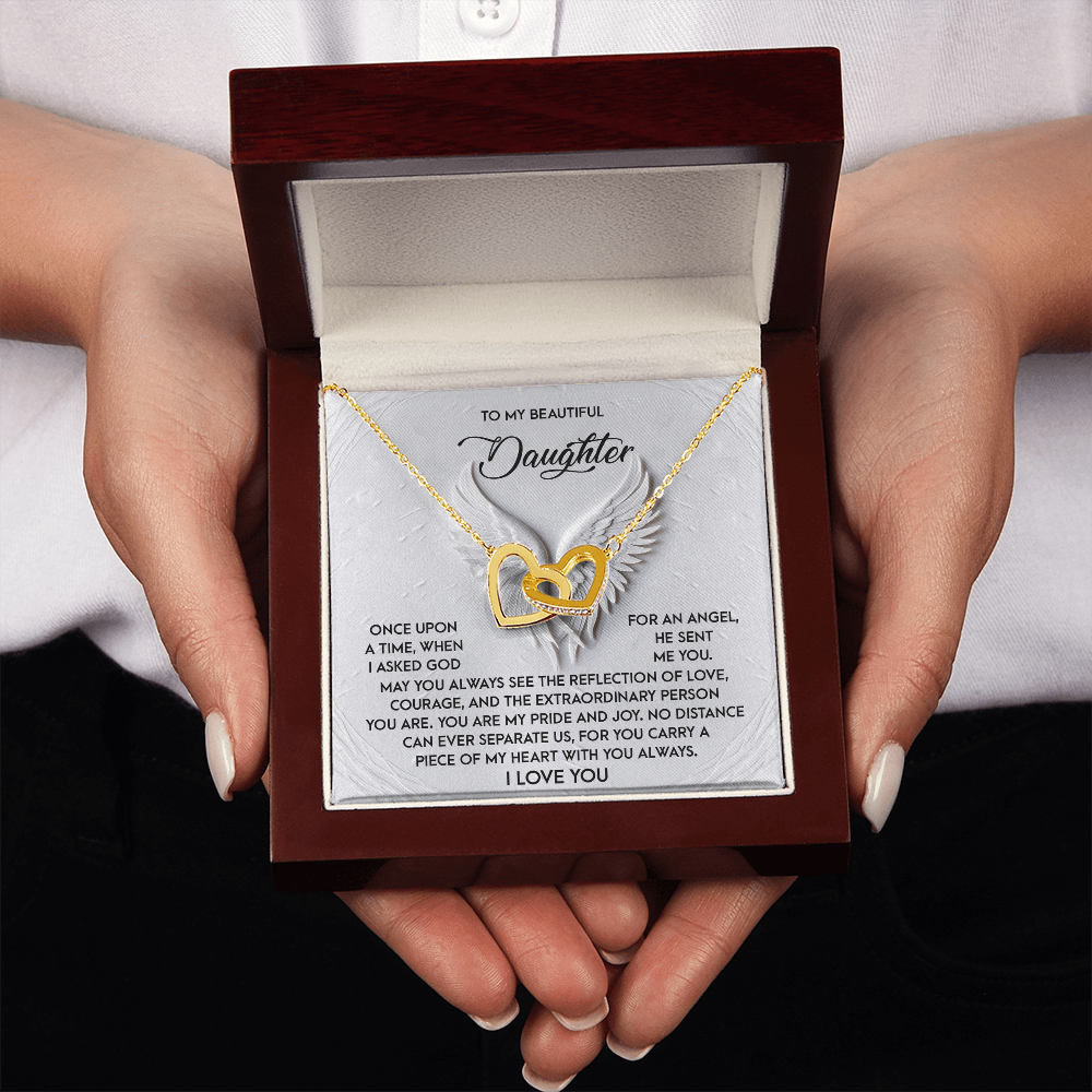 To My Beautiful Daughter Necklace, To My Daughter Necklace From Dad, Mother Daughter Gifts From Mom, To My Daughter Necklace From Mom