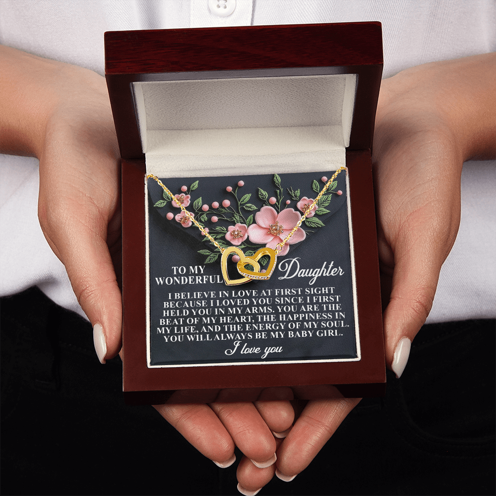 To My Wonderful Daughter Necklace, Beautiful Gift For Daughter From Dad Never Forget That I Love You Necklace, Necklace For My Daughter