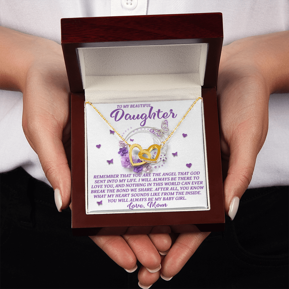 To My Beautiful Daughter Necklace, To My Daughter From Mom, Matching Necklaces For Mom And Daughter, My Daughter Necklace From Mom
