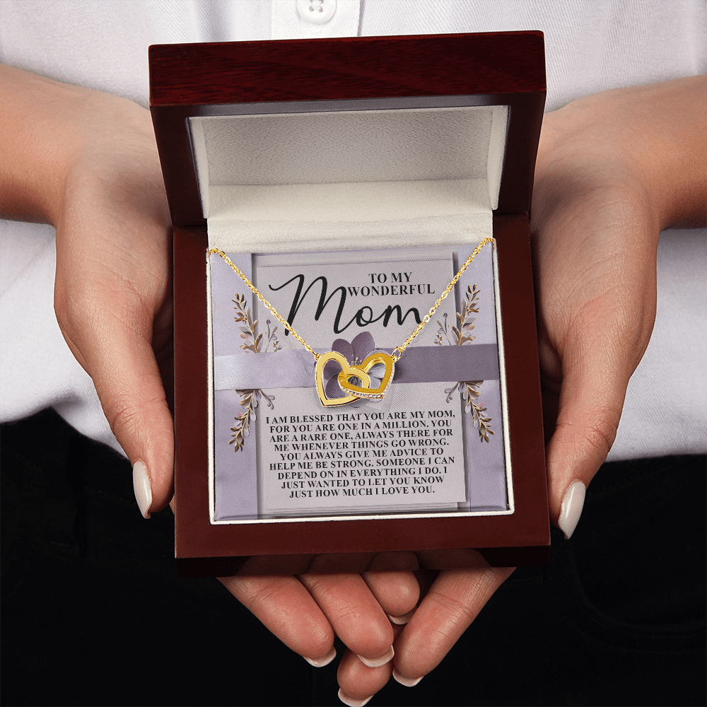 To My Wonderful Mom Necklace, Xmas Gift For Mom From Son, Jewelry Mom From Daughter, Mothers Day Gifts For Mom Spanish