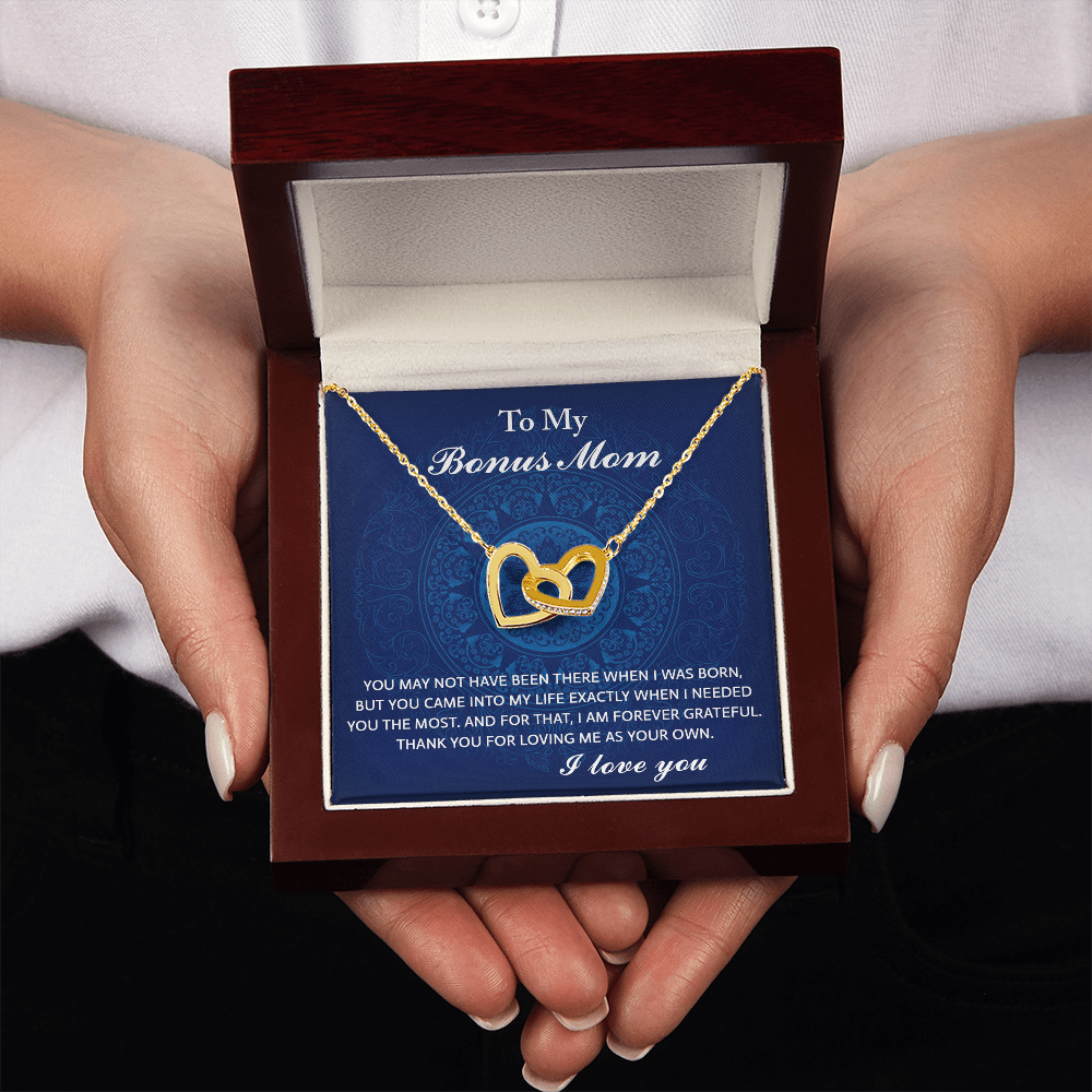 To My Bonus Mom Necklace, To My Bonus Mom On My Wedding Day, Necklace Mom And Daughter, Gifts For Mom On Mother's Day