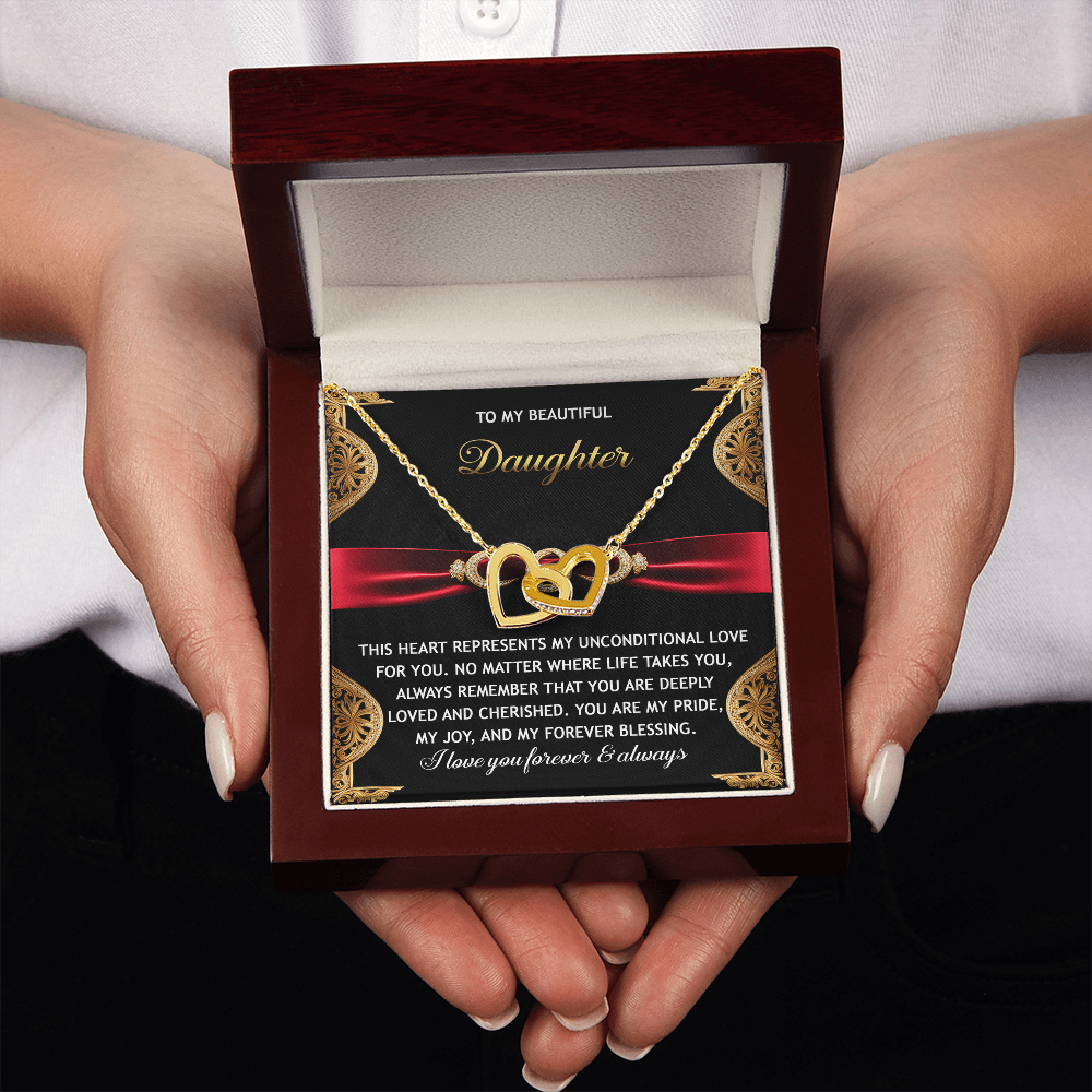 To My Beautiful Daughter Necklace, For My Daughter From Dad, Daughter Gifts From Mom, Gifts For Grown Daughter