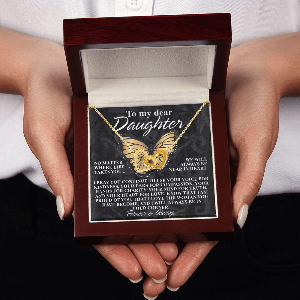 To My Dear Daughter Necklace, Necklace For Daughter From Mom, Graduation Gift For Daughter, Necklace For My Daughter