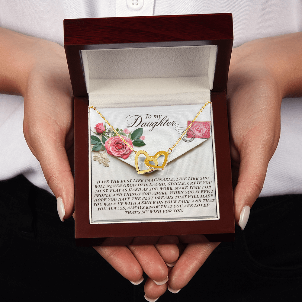 To My Daughter Necklace, Daughter Necklace From Daddy, Birthday Gifts For Daughter Adult, Daughter Necklace From Daddy
