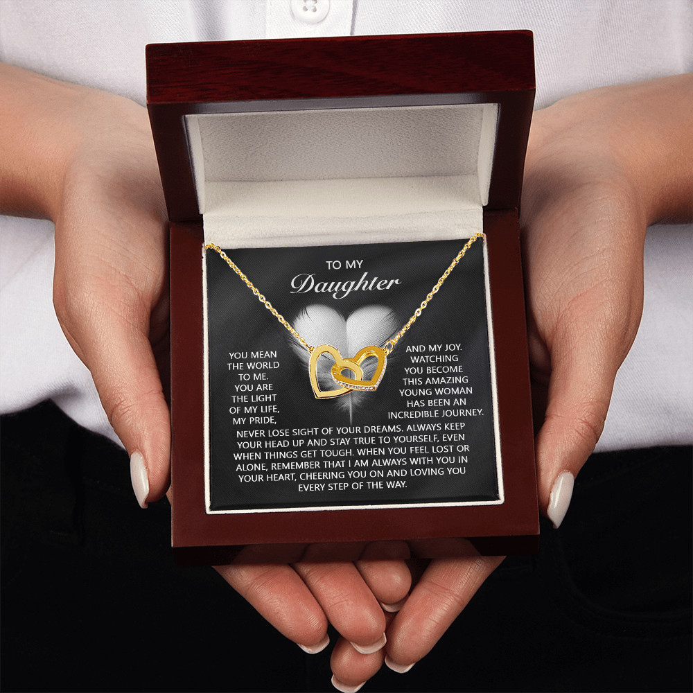 To My Daughter Necklace, To My Daughter From Dad, Birthday Gift For Adult Daughter, Daughter Necklace From Mom And Dad
