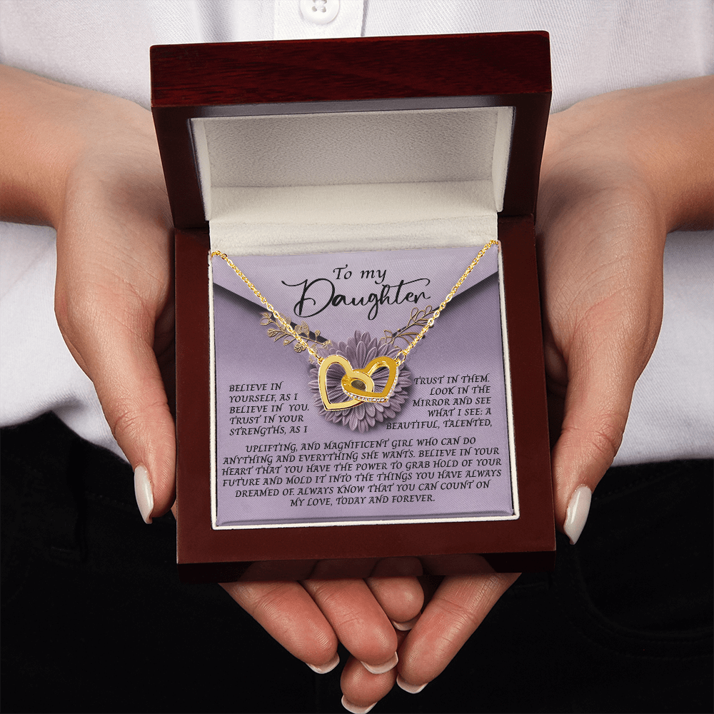 To My Daughter Necklace, Daughter Necklace From Mom And Dad, Dad To Daughter Necklace, Daughter Necklace From Mom And Dad