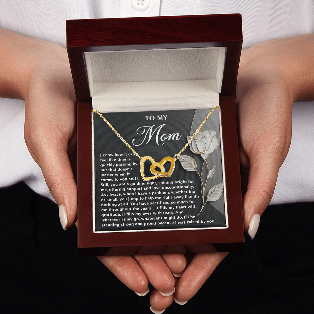 To My Mom Necklace, Message Card Birthday Necklace, Mom Gift Sterling Silver Necklace, Mothers Day Necklace Mom
