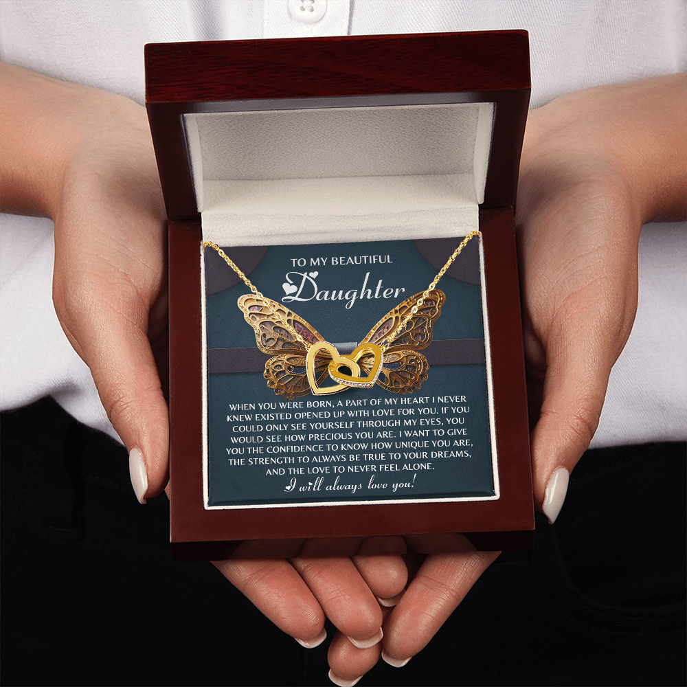 To My Beautiful Daughter Necklace, Mother And Daughter Necklace, Gift For Adult Daughter, Necklace For Daughter And Mom