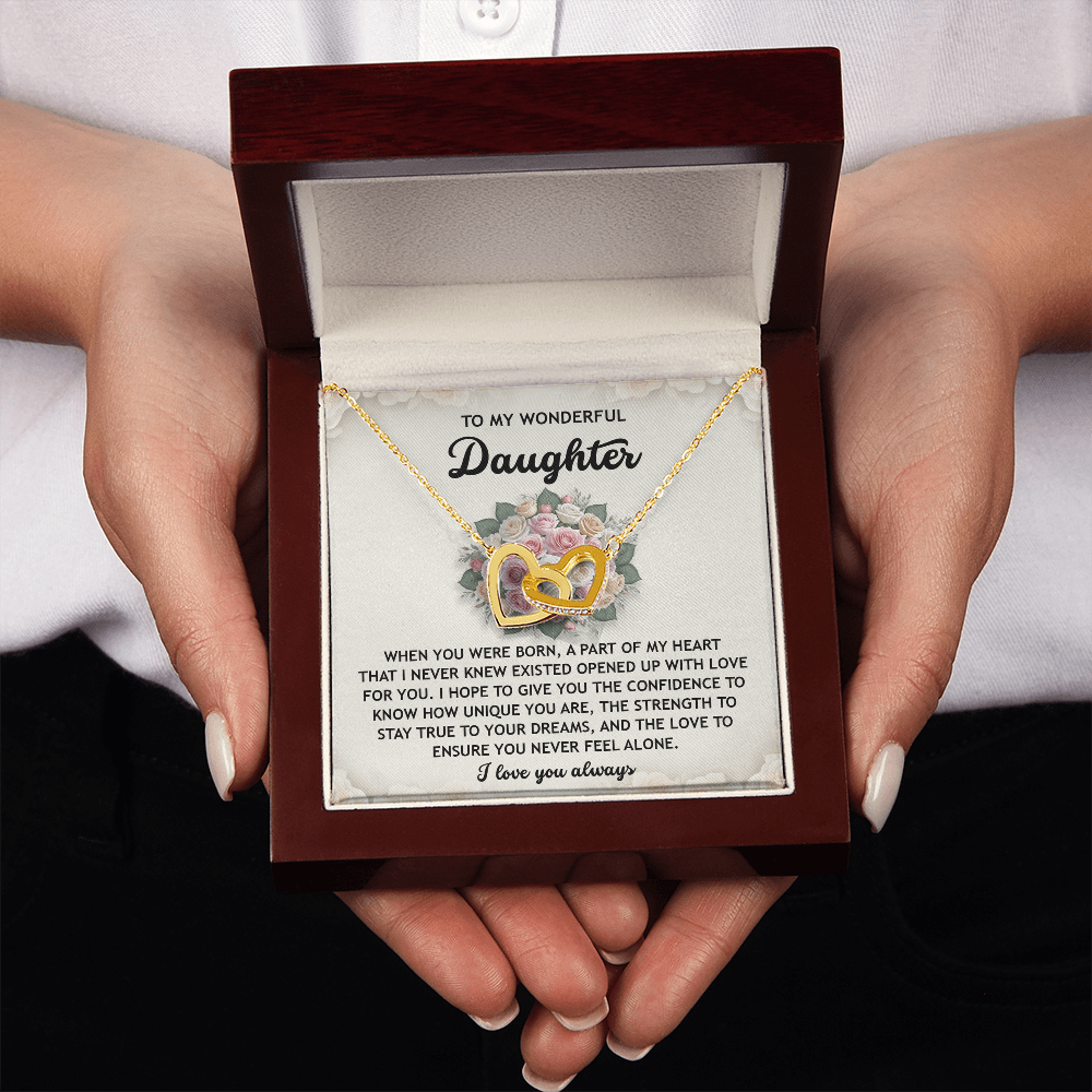 To My Wonderful Daughter Necklace, To My Daughter From Mom, Valentines Day Gifts For Daughter, Gifts For My Daughter