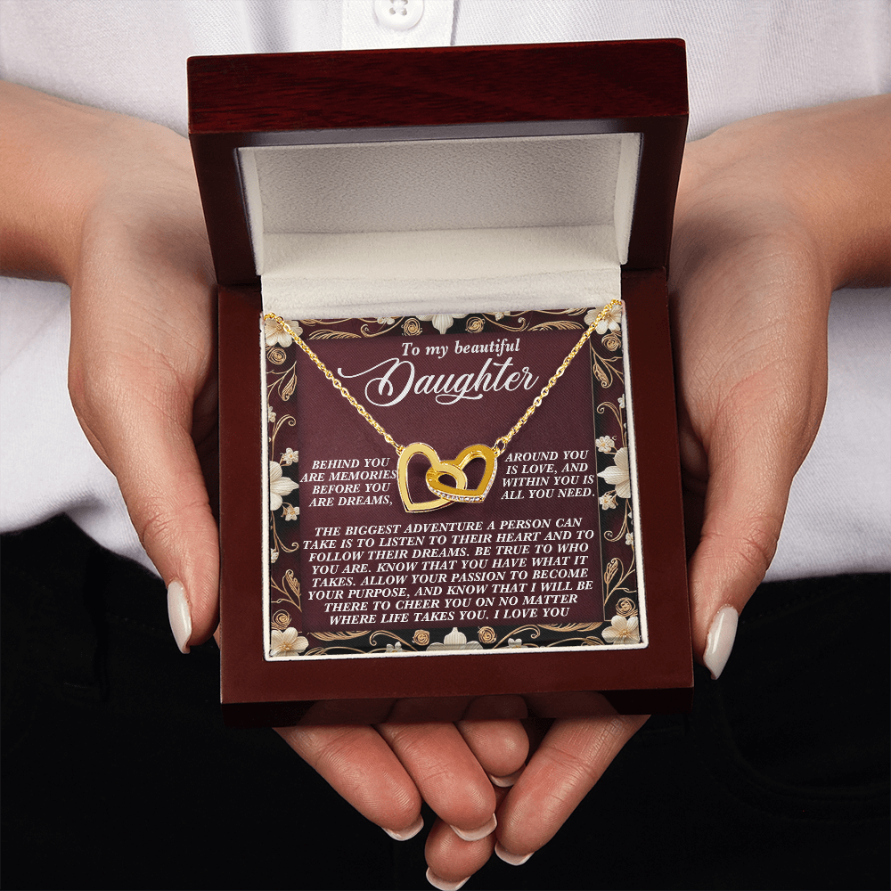 To My Beautiful Daughter Necklace, To My Daughter Necklace From Dad, Mother Daughter Gifts From Mom, To My Daughter Necklace From Mom