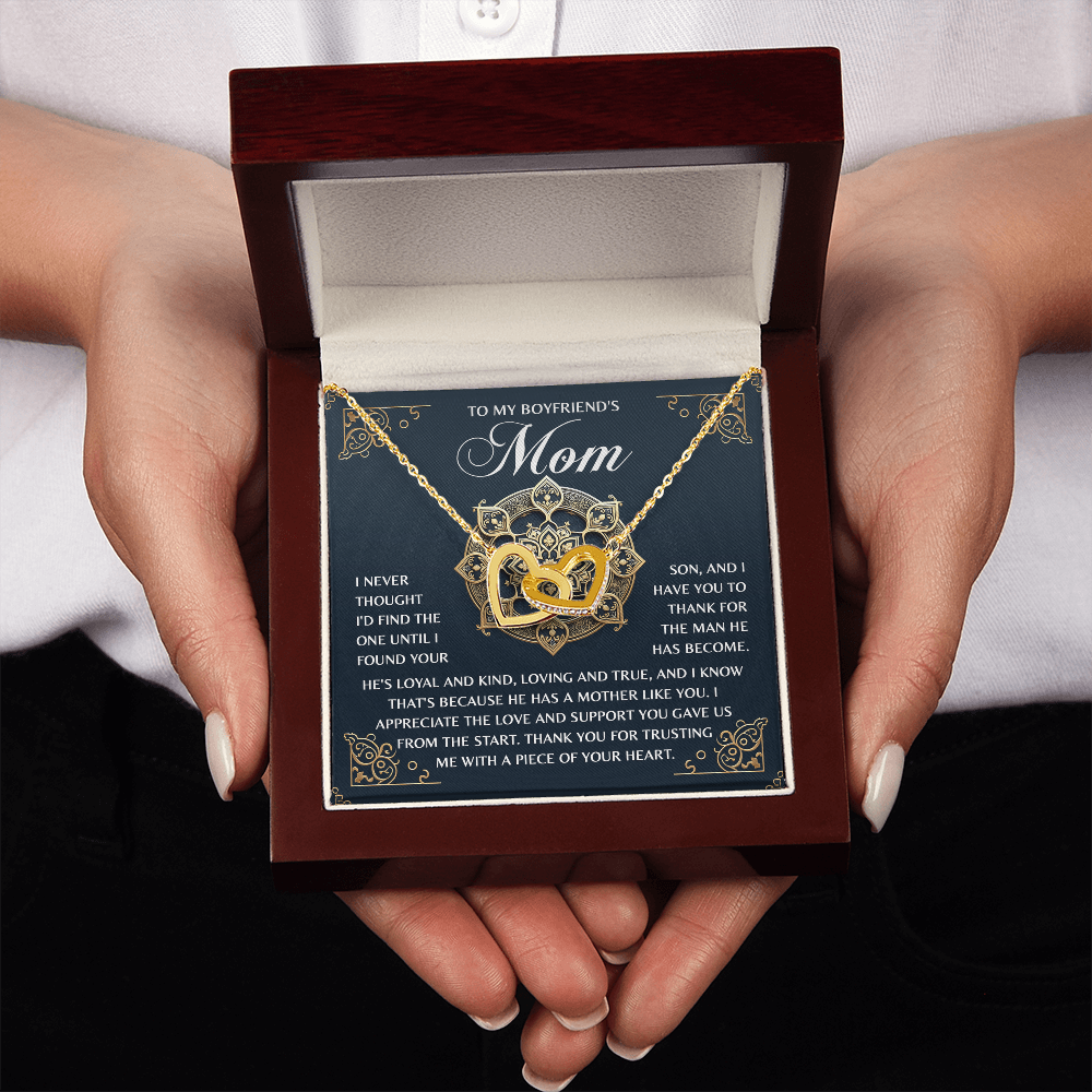 To My Boyrfriend's Mom Necklace, Boyfriends Mom Mothers Day Gift, Christmas Presents For Bf Mom, Christmas Gifts For Bfs Mom