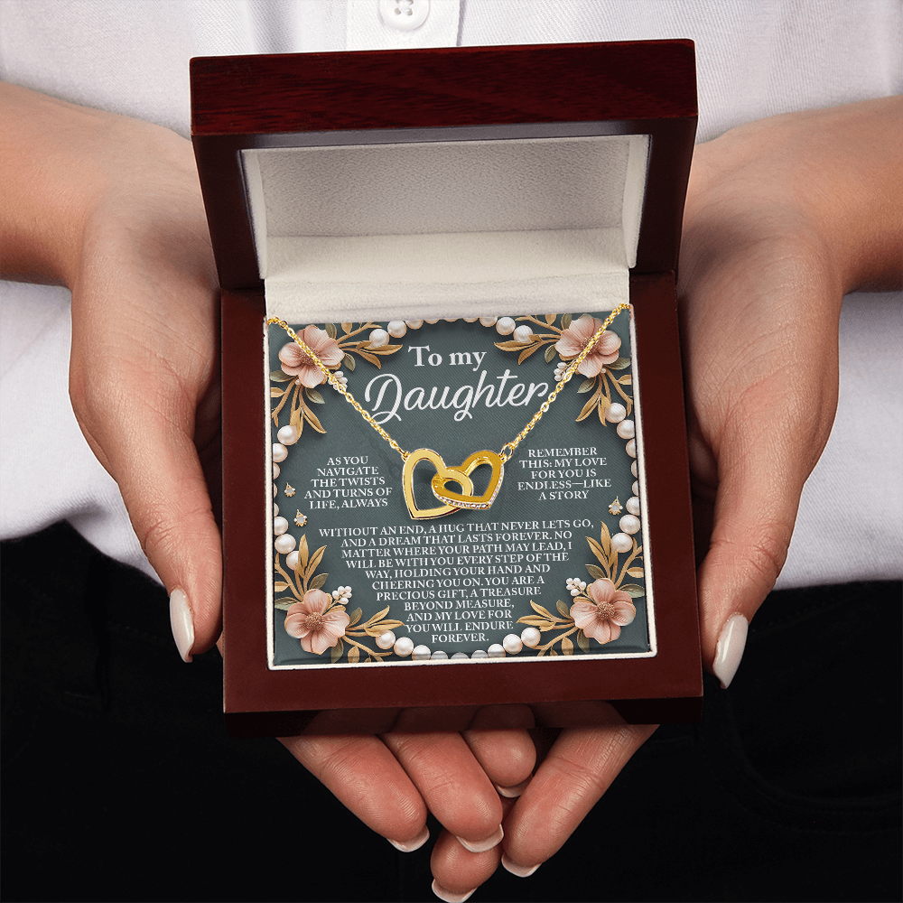 To My Daughter Necklace, For My Daughter From Dad, To My Daughter Necklace From Mom, To My Daughter Necklace From Dad