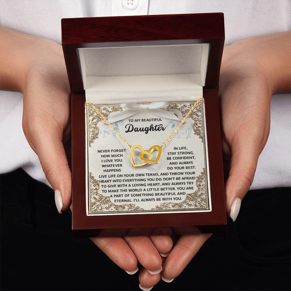 To My Beautiful Daughter Necklace, Necklace For Daughter From Dad, Mother And Daughter Jewelry, Jewelry For Daughter From Dad