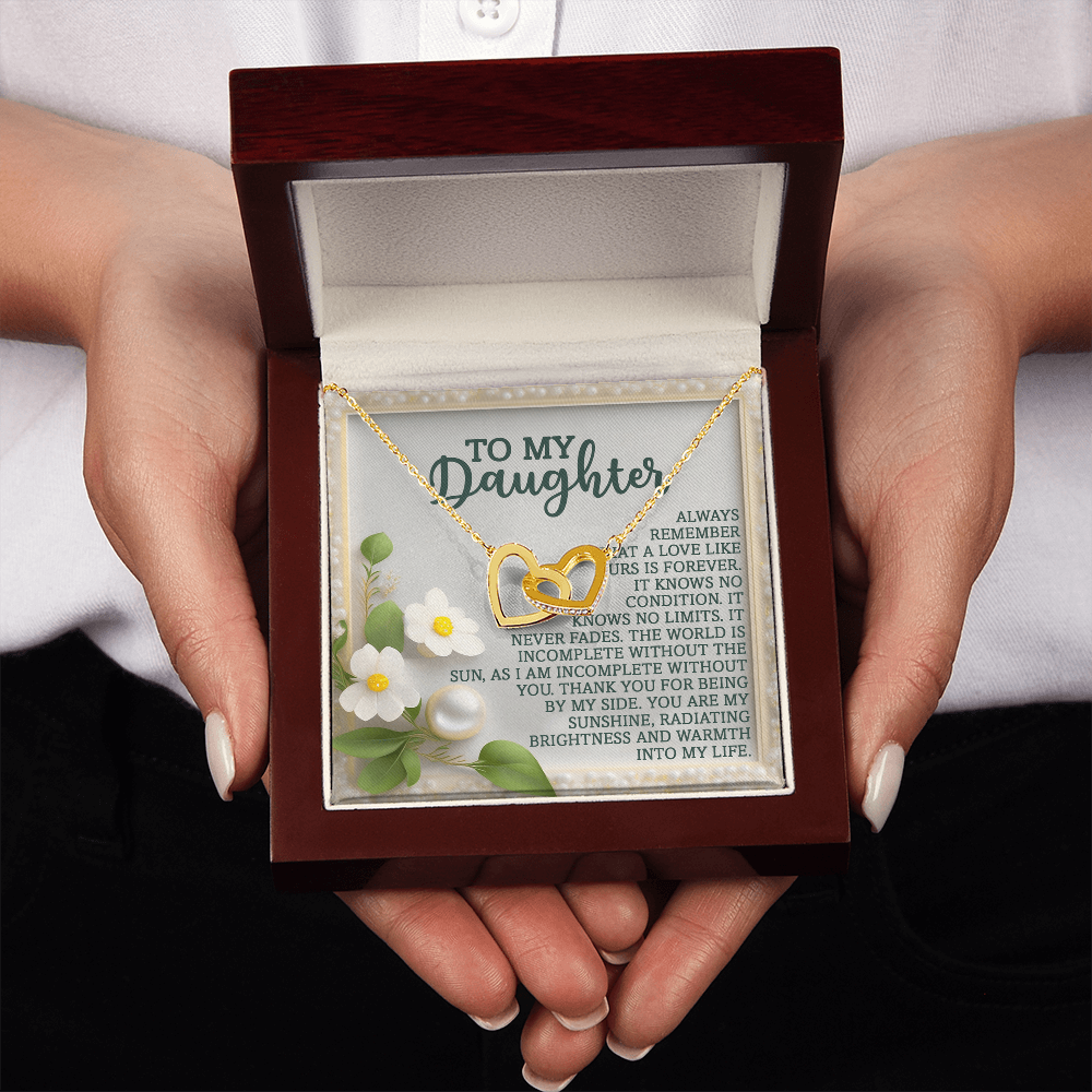 To My Daughter Necklace, Necklace For Daughter From Dad, Gifts From Mom To Daughter, Necklace For Daughter From Mom