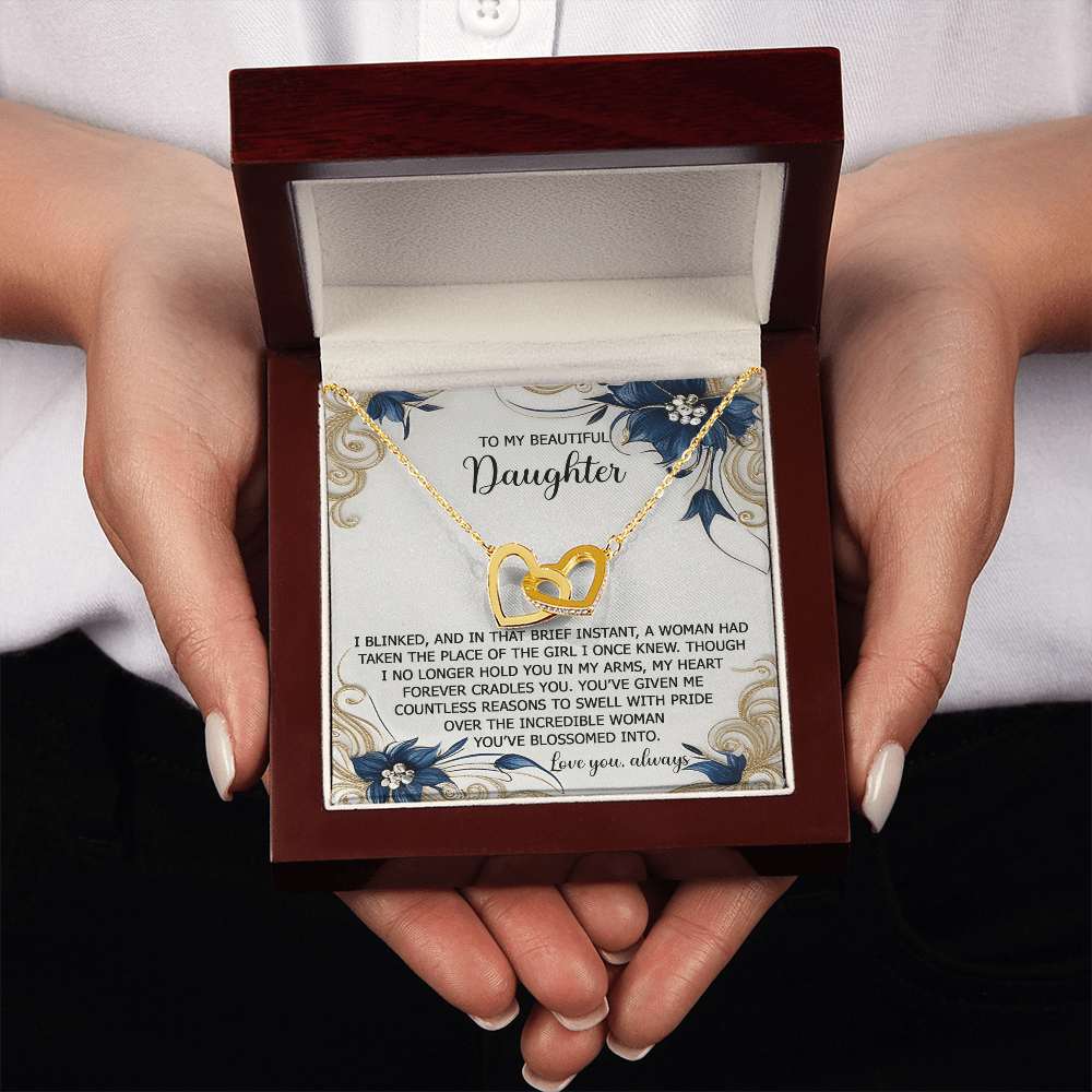 To My Beautiful Daughter Necklace, Necklace For Daughter From Mom, Gifts From Mom To Daughter, To My Daughter Necklace From Dad