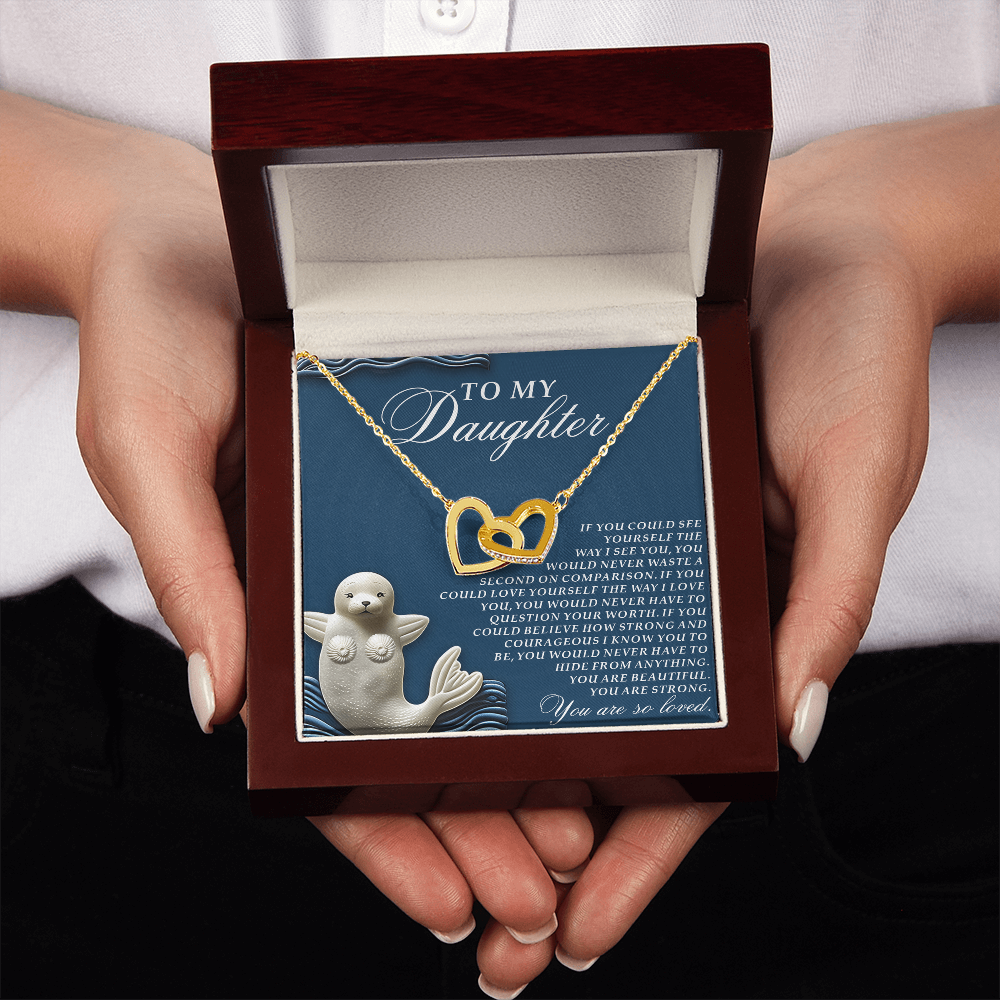 To My Daughter Necklace, Daughter Necklace From Dad, Birthday Gifts For Adult Daughter, Daughter Jewelry From Mom