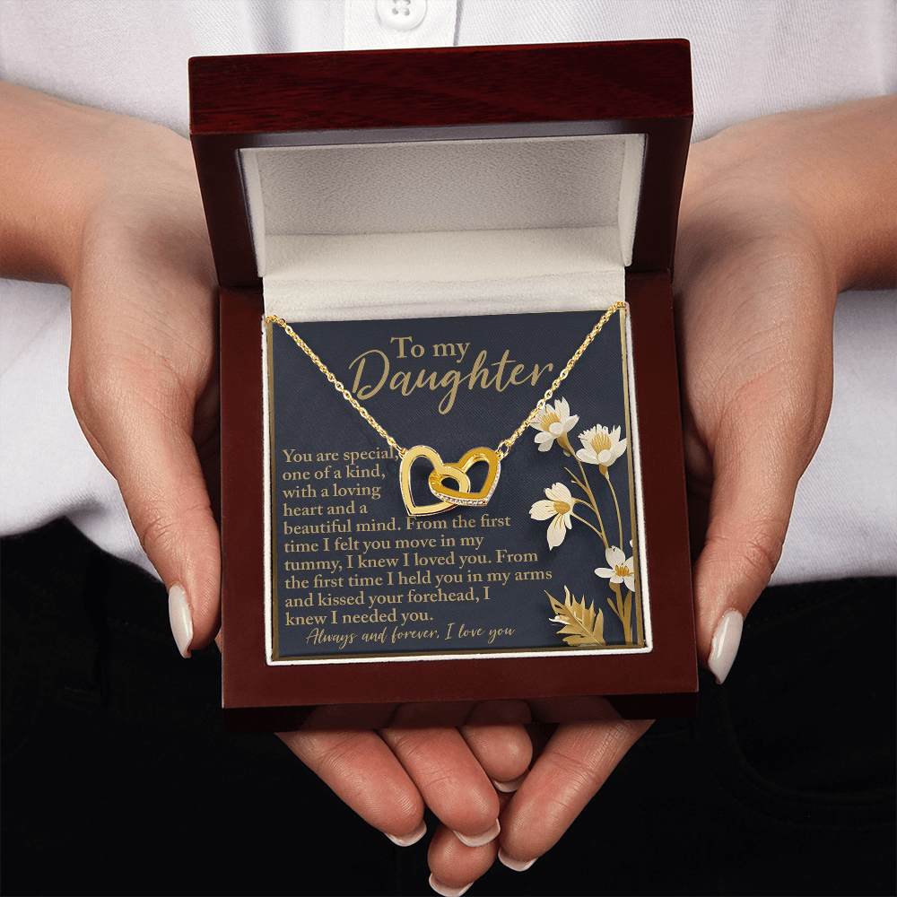 To My Daughter Necklace, Valentines For Adult Daughter, To Our Daughter Gifts From Parents, Daddy Necklace For Daughter