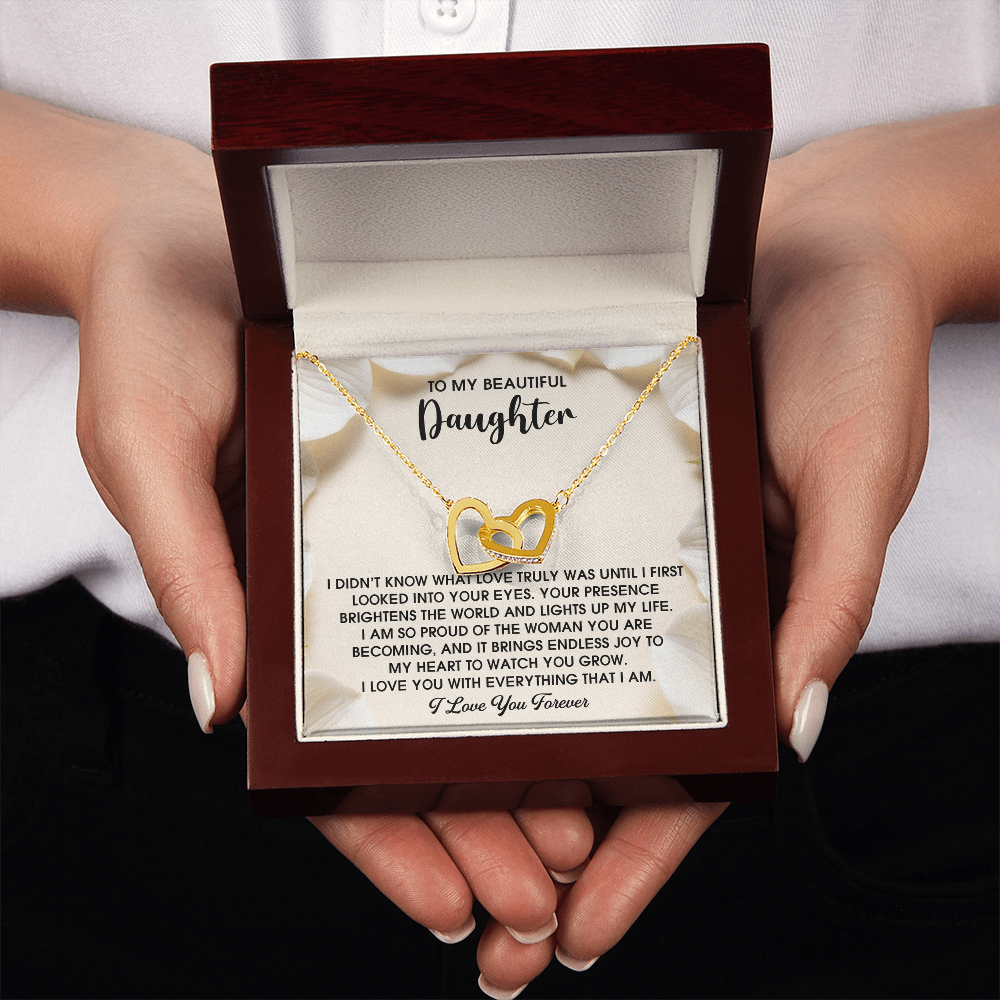 To My Beautiful Daughter Necklace, For My Daughter From Mom, Birthday Gift For Daughter Adult, Daughter Necklaces From Mom