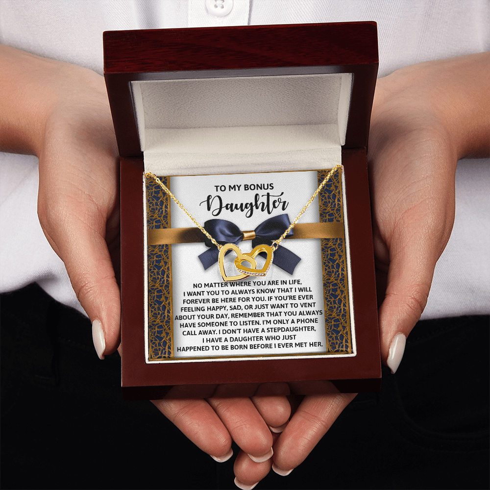 To My Bonus Daughter Necklace, Bonus Daughter Gifts Unique, Dad To Daughter Necklace, Christmas Gifts For Adult Daughter