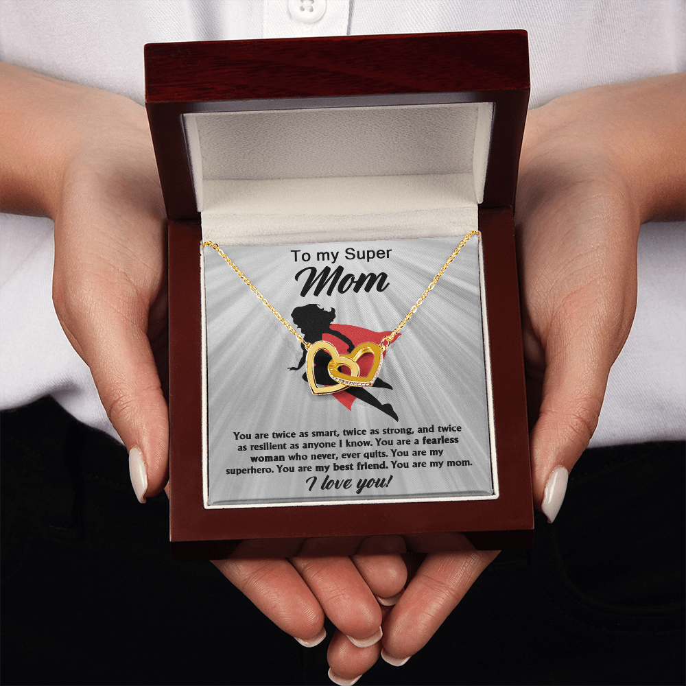 To My Super Mom Necklace, Gifts For Mom Necklace, Momma Necklaces For Women, Gifts From Daughter To Mom, Gifts For Moms From Kids