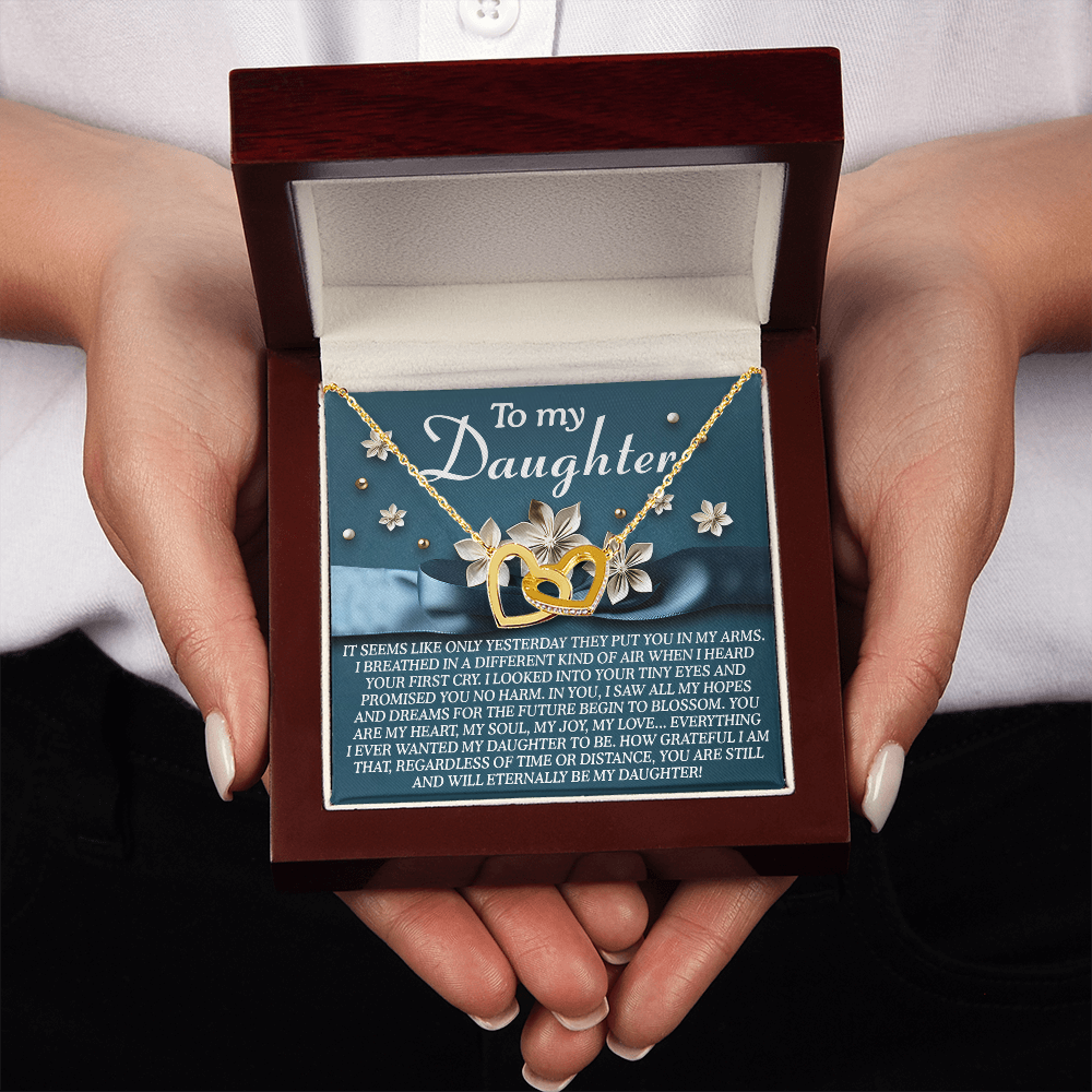 To My Daughter Necklace, Mommy And Daughter Necklace, Necklaces From Dad To Daughter, Father Daughter Gifts Necklace