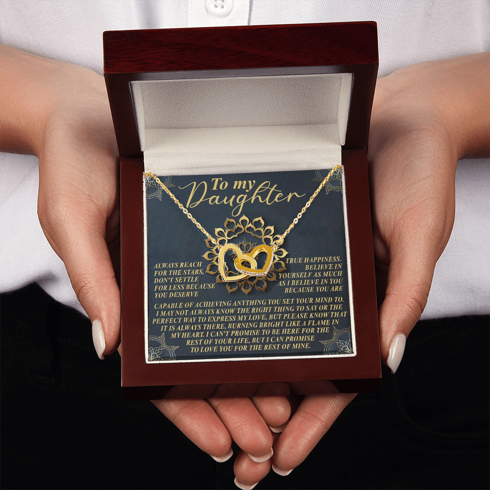 To My Daughter Necklace, Daddy To Daughter Necklace, Valentine For Daughter From Dad, Valentines From Dad To Daughter