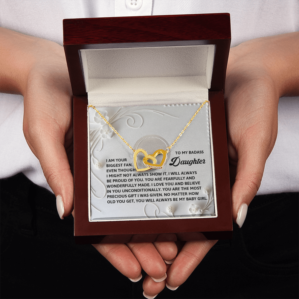 To My Badass Daughter Necklace, My Daughter Gifts From Mom, Gifts For Daughter Adult, Gifts For Daughter From Mom