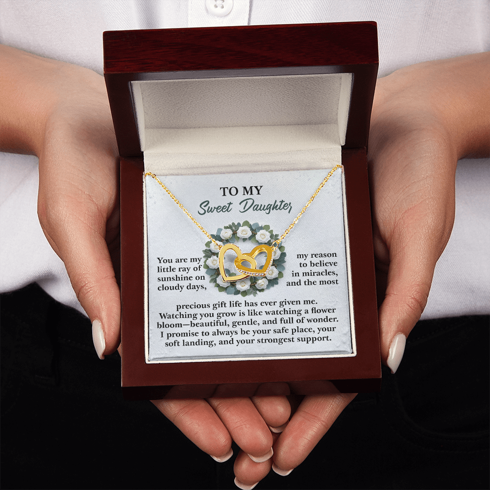 To My Sweet Daughter Necklace, Daughter Birthday Card From Mom, Birthday Gifts For Adult Daughter, Daughter Gifts From Mom Unique