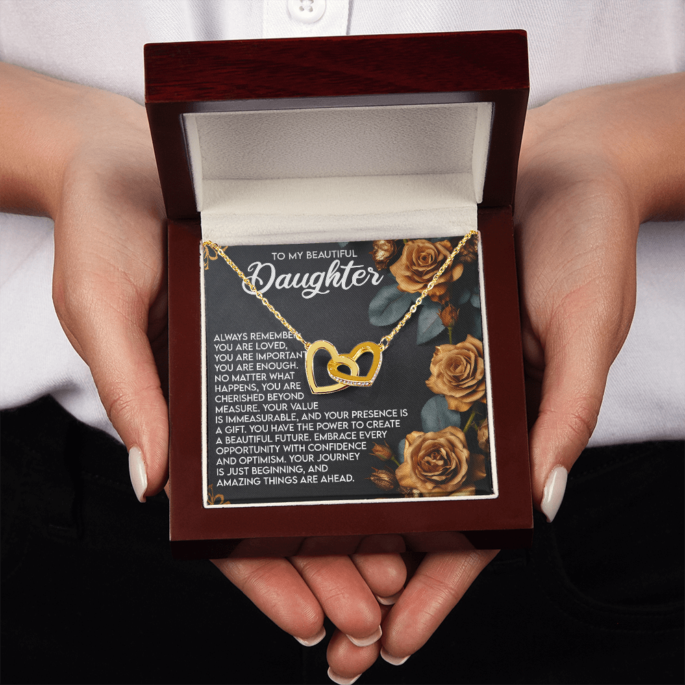 To My Beautiful Daughter Necklace, To My Beautiful Daughter, Valentine Ideas For Adult Daughter, Daddy And Daughter Necklace