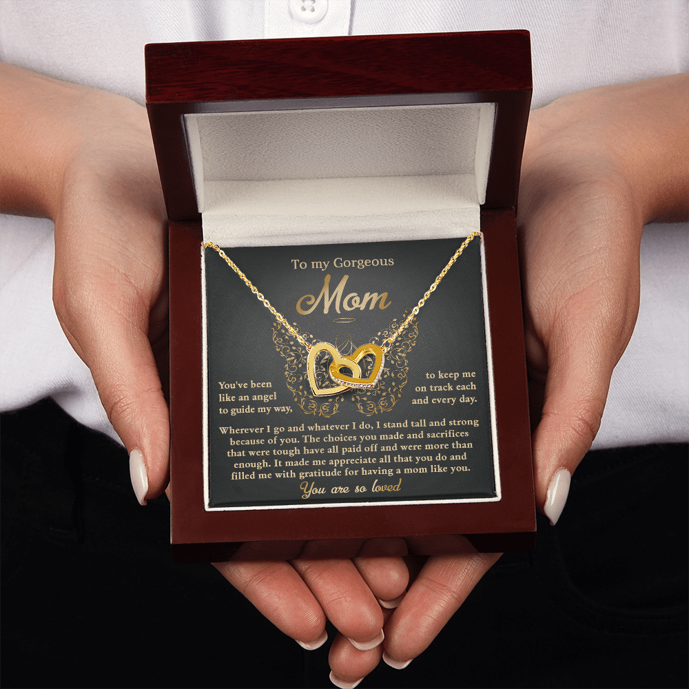 To My Gorgeous Mom Necklace, Xmas Gift For Mom From Son, Mothers Day Gifts For Mom Spanish, Jewelry Mom From Daughter