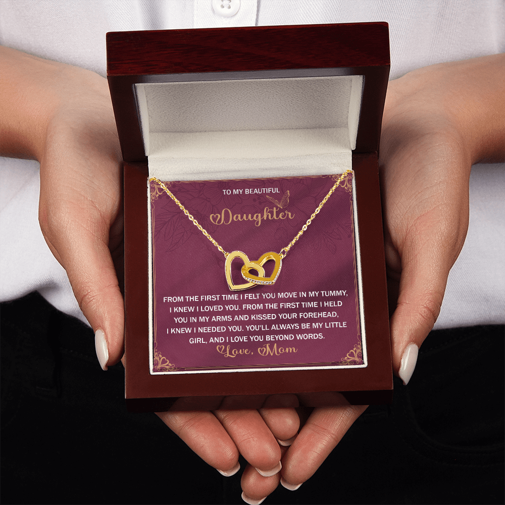 To My Beautiful Daughter Necklace, Daughter Necklace From Dad, Christmas Gift For Adult Daughter, Daughter Necklaces From Mom