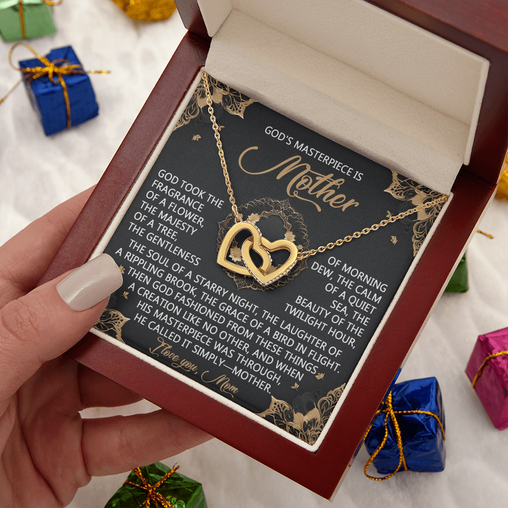 God's Masterpiece Mother Necklace, Mom Birthday Gift From Son, 1st Mothers Day Necklace For New Mom, Gift For Mom Spanish